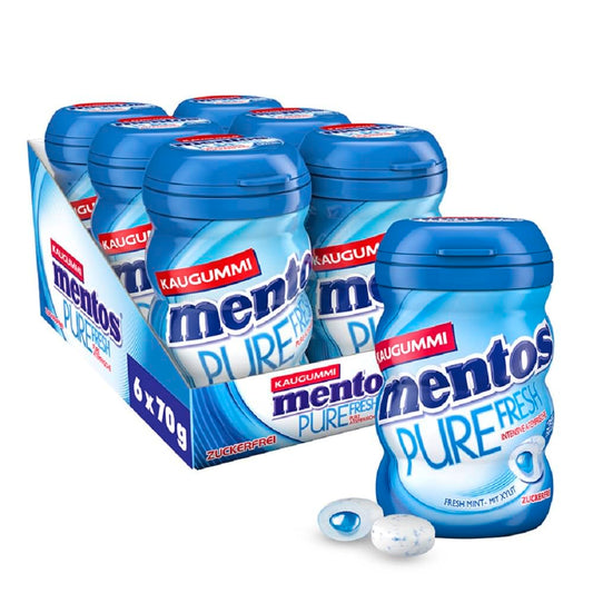 Mentos Kaugummi Pure Fresh Mint 6x70g