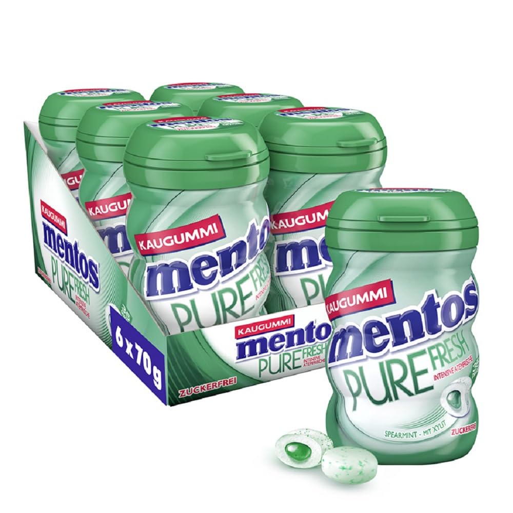 Mentos Kaugummi Pure Fresh Spearmint 6x70g